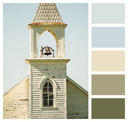 Steeple Chapel Little White Church Image